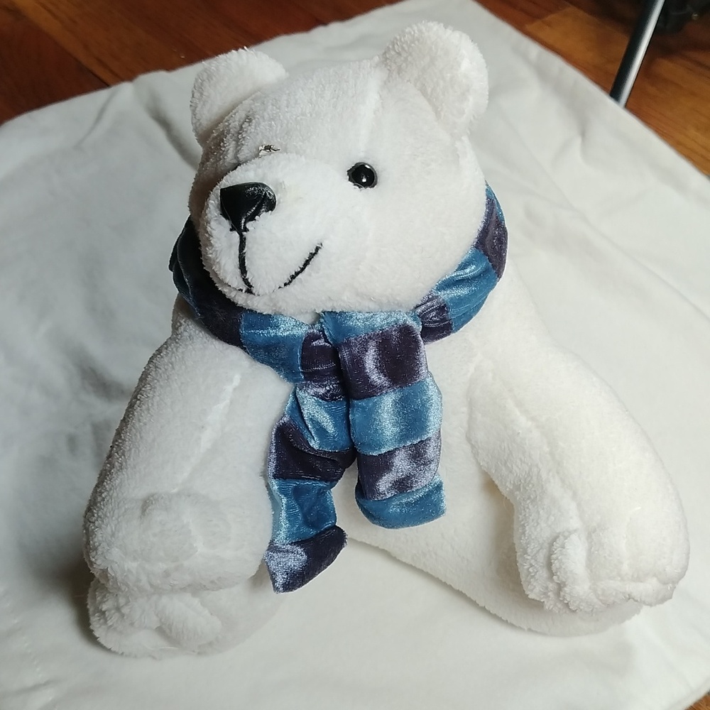 Polar Bear with Scarf stuff animal